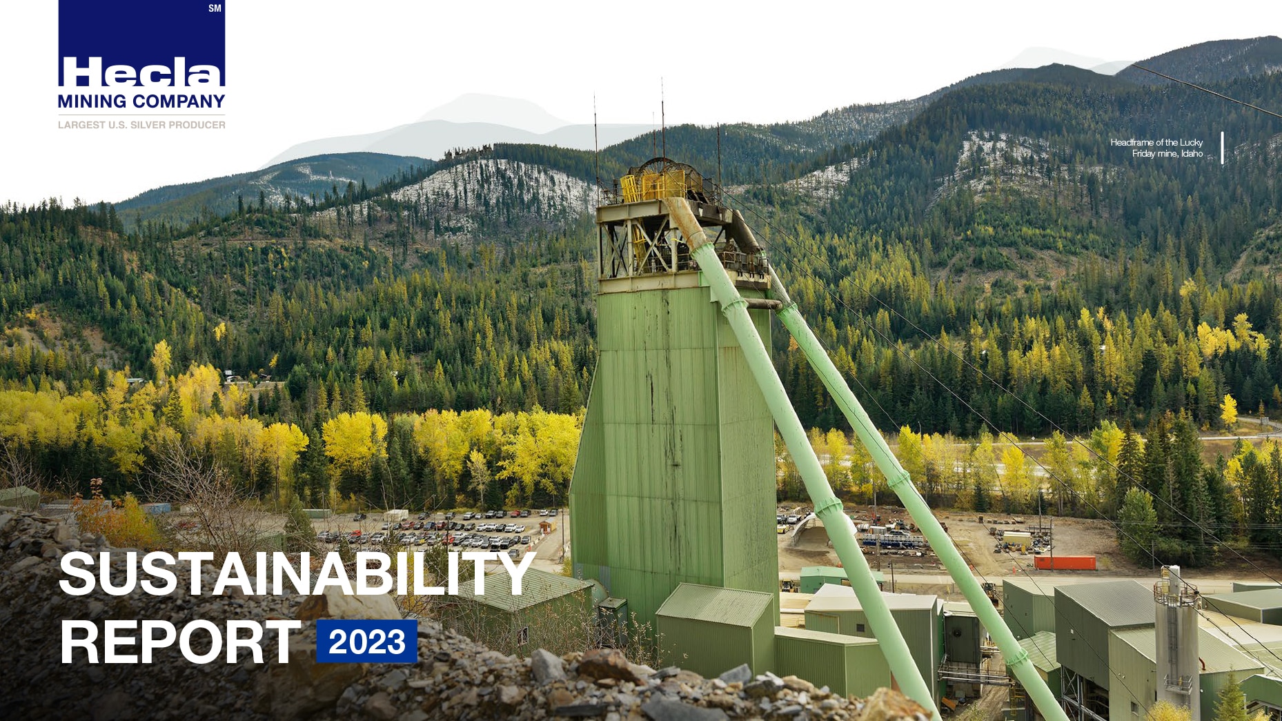 Hecla sustainability report 2023 cover image