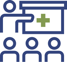 An icon representing health and safety.